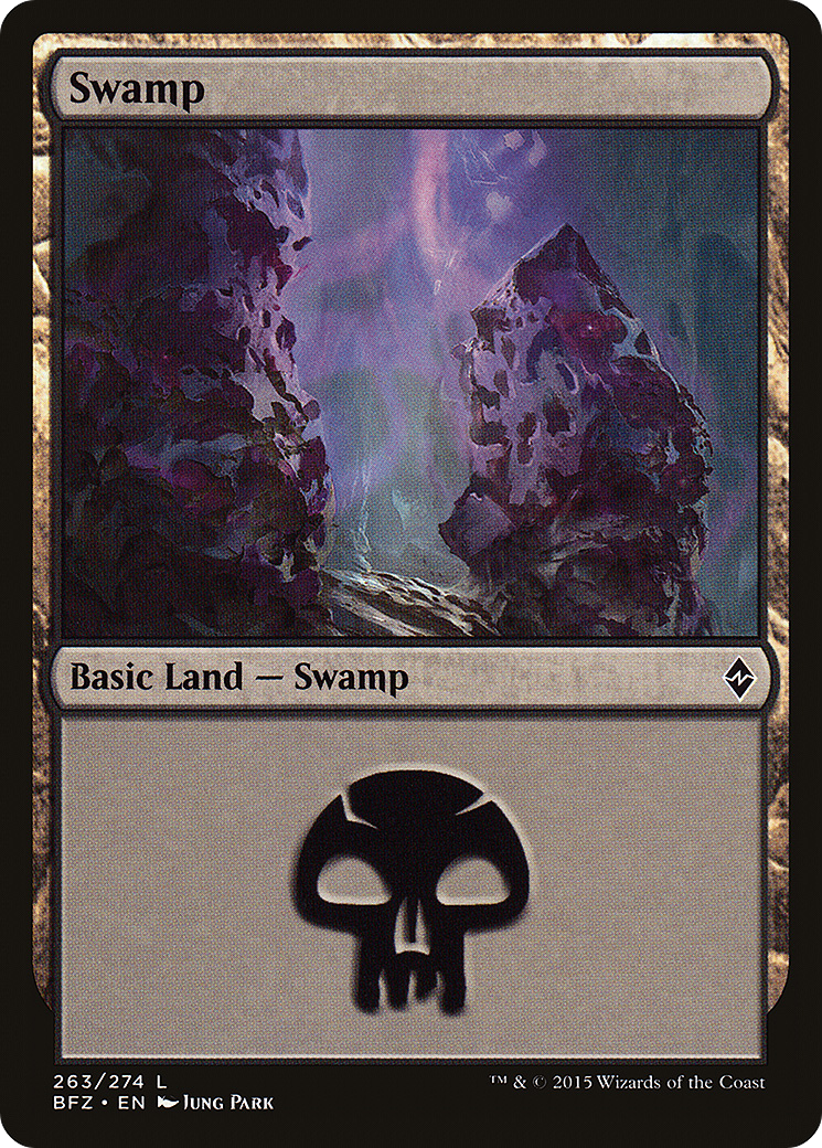 Swamp (BFZ-263A) - Battle for Zendikar - Premium MTG Single from Wizards of the Coast - Just $0.08! Shop now at Game Crave Tournament Store