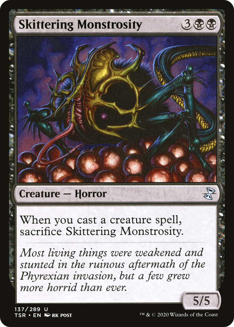 Skittering Monstrosity (TSR-137) - Time Spiral Remastered - Premium MTG Single from Wizards of the Coast - Just $0.25! Shop now at Game Crave Tournament Store