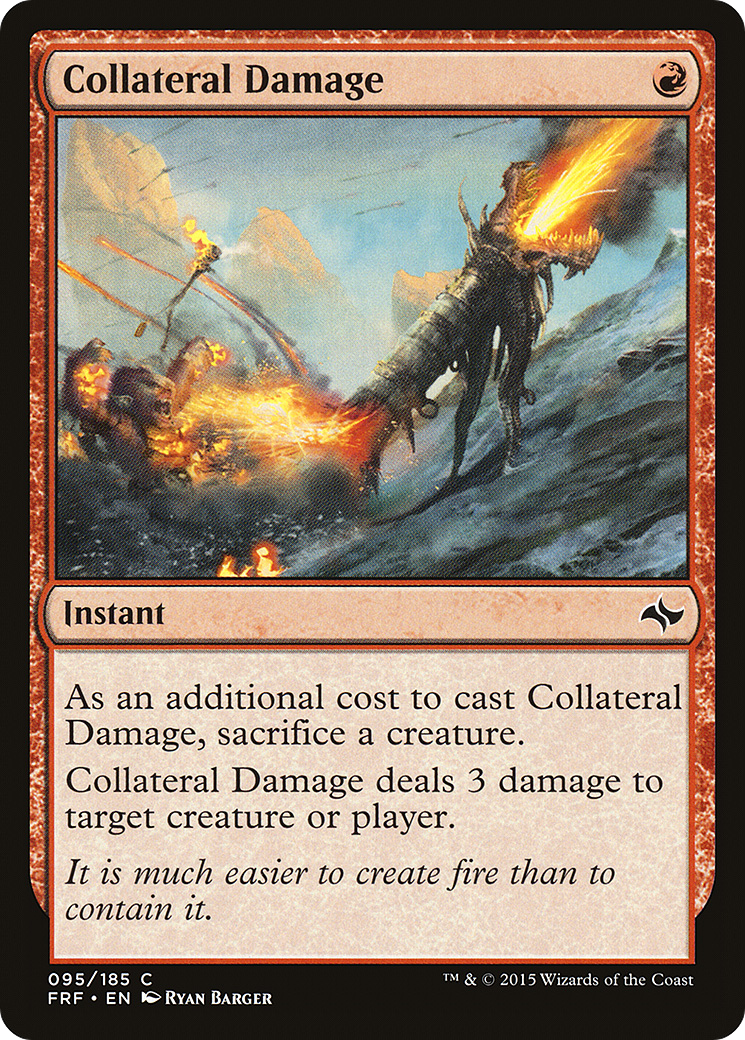 Collateral Damage (FRF-095) - Fate Reforged Foil - Premium MTG Single from Wizards of the Coast - Just $0.12! Shop now at Game Crave Tournament Store