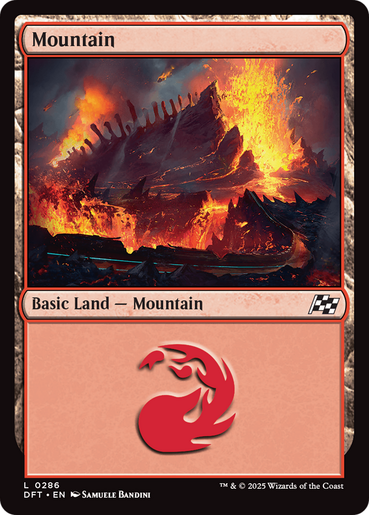 Mountain (0286) (DFT-286) - Aetherdrift Foil - Premium MTG Single from Wizards of the Coast - Just $0.08! Shop now at Game Crave Tournament Store
