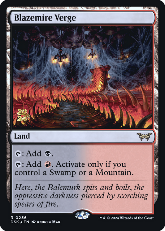 Blazemire Verge (PDSK-256S) - Duskmourn: House of Horror Promos Foil - Premium MTG Single from Wizards of the Coast - Just $6.01! Shop now at Game Crave Tournament Store