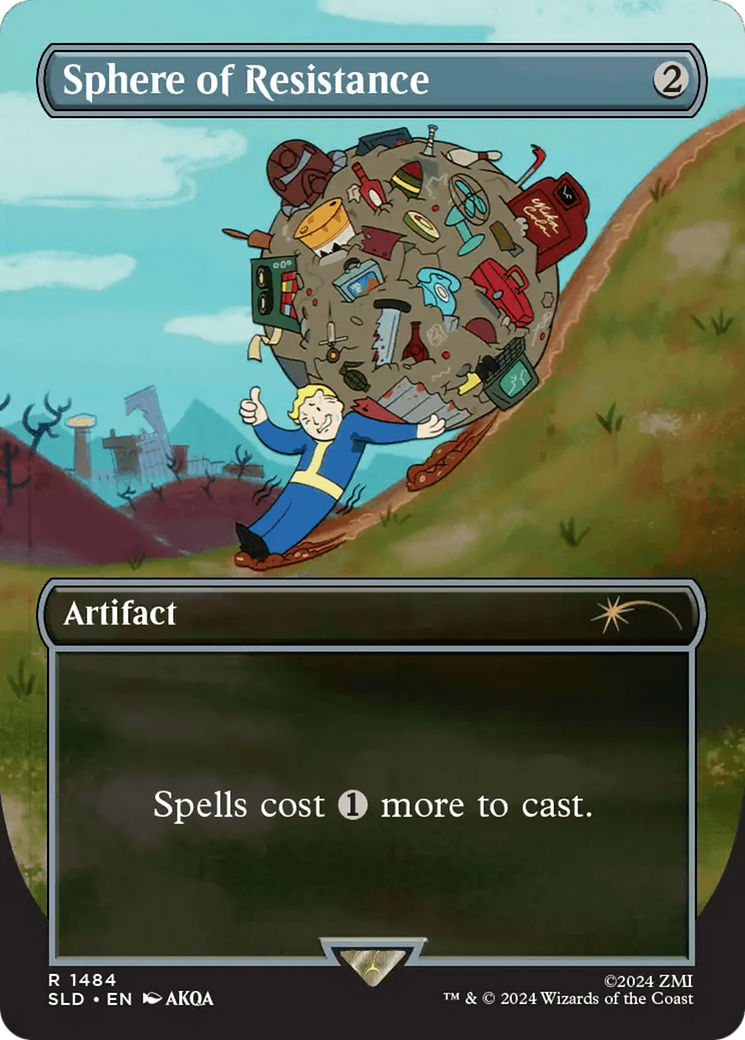 Sphere of Resistance (SLD-1484) - Secret Lair Drop (Borderless) - Premium MTG Single from Wizards of the Coast - Just $5.55! Shop now at Game Crave Tournament Store