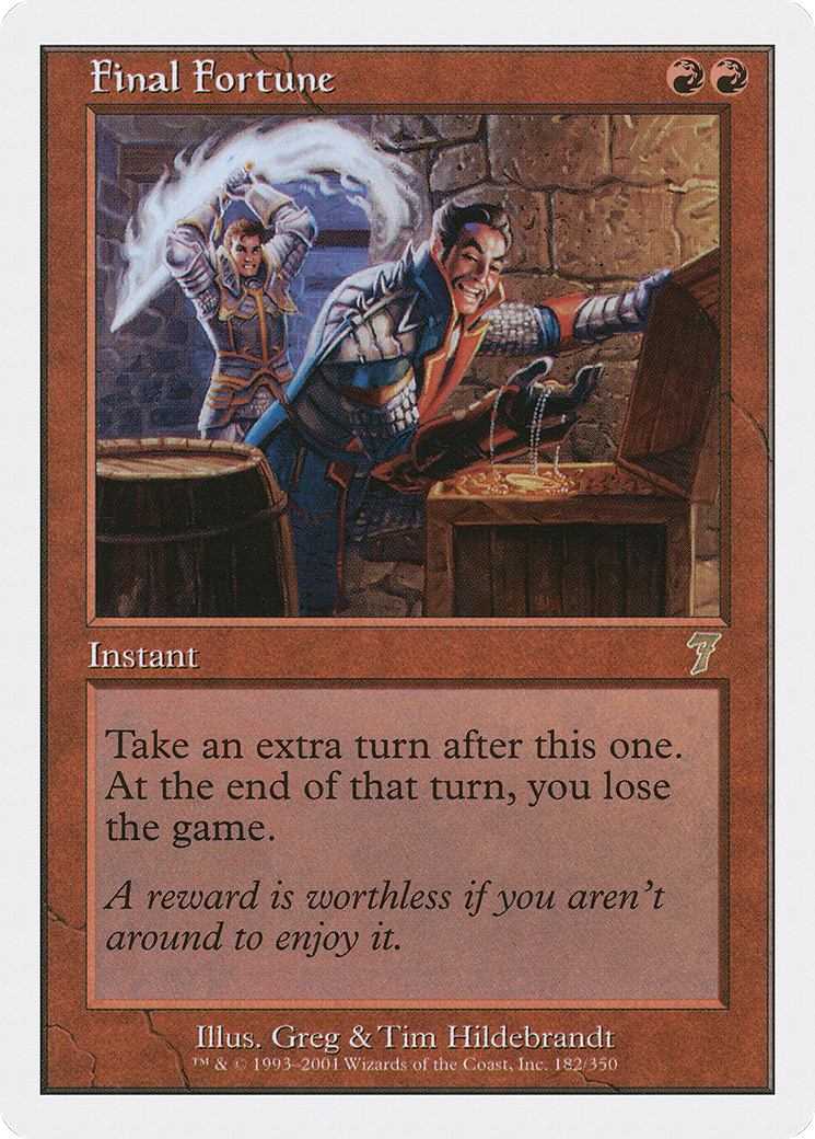 Final Fortune (7ED-182) - Seventh Edition - Premium MTG Single from Wizards of the Coast - Just $4.16! Shop now at Game Crave Tournament Store