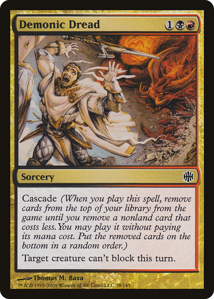 Demonic Dread (ARB-038) - Alara Reborn - Premium MTG Single from Wizards of the Coast - Just $0.08! Shop now at Game Crave Tournament Store