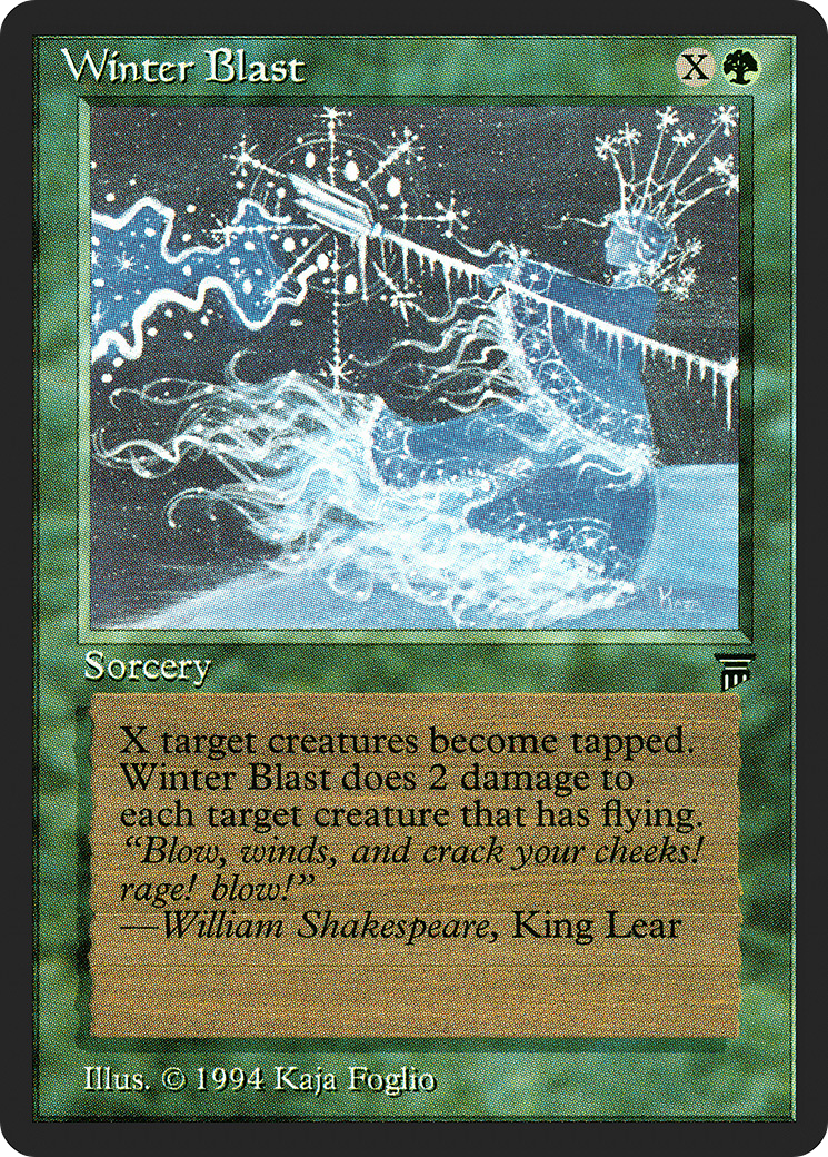 Winter Blast (LEG-213) - Legends - Premium MTG Single from Wizards of the Coast - Just $3.56! Shop now at Game Crave Tournament Store
