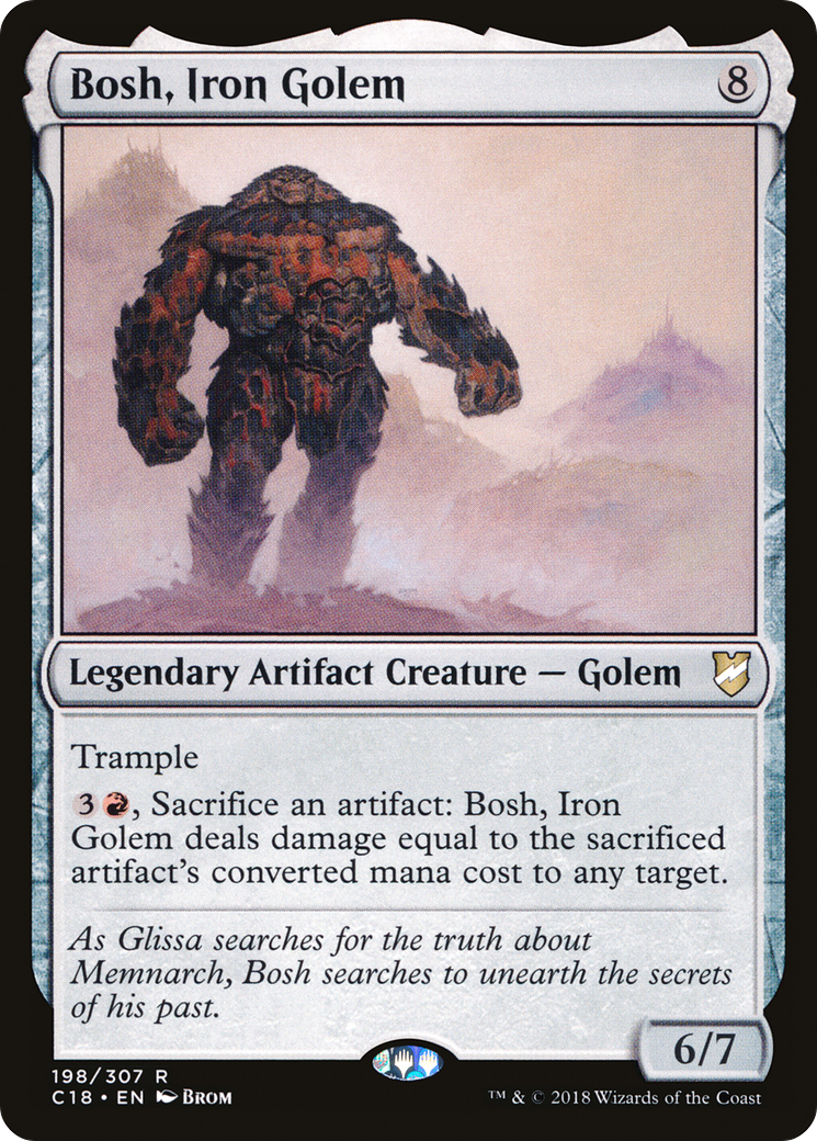 Bosh, Iron Golem (C18-198) - Commander 2018 - Premium MTG Single from Wizards of the Coast - Just $0.08! Shop now at Game Crave Tournament Store