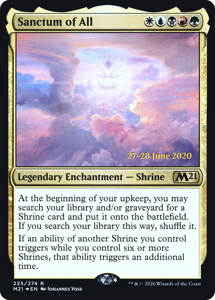 Sanctum of All (PM21-225S) - Core Set 2021 Promos Foil - Premium MTG Single from Wizards of the Coast - Just $0.38! Shop now at Game Crave Tournament Store
