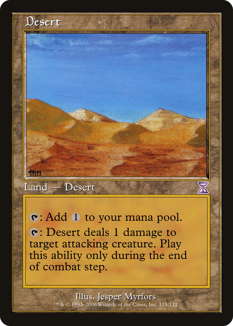 Desert (TSB-118) - Time Spiral Timeshifted - Premium MTG Single from Wizards of the Coast - Just $0.66! Shop now at Game Crave Tournament Store