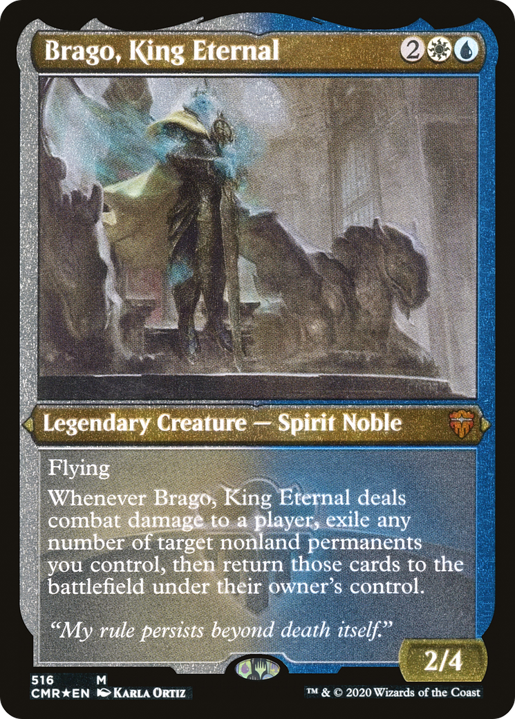 Brago, King Eternal (CMR-516) - Commander Legends Etched Foil - Premium MTG Single from Wizards of the Coast - Just $1.03! Shop now at Game Crave Tournament Store