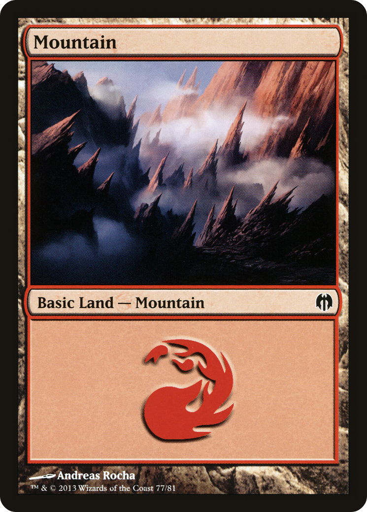 Mountain (DDL-077) - Duel Decks: Heroes vs. Monsters - Premium MTG Single from Wizards of the Coast - Just $0.08! Shop now at Game Crave Tournament Store
