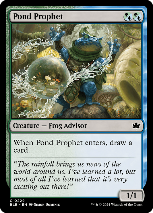 Pond Prophet (BLB-229) - Bloomburrow - Premium MTG Single from Wizards of the Coast - Just $0.25! Shop now at Game Crave Tournament Store