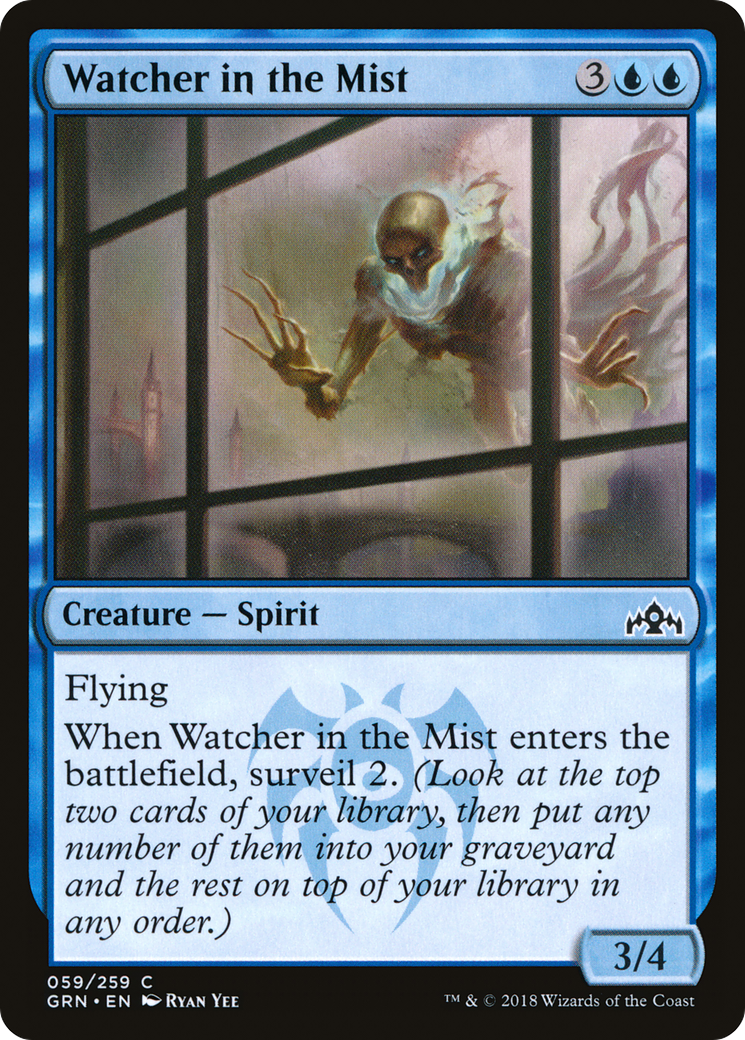 Watcher in the Mist (GRN-059) - Guilds of Ravnica - Premium MTG Single from Wizards of the Coast - Just $0.08! Shop now at Game Crave Tournament Store