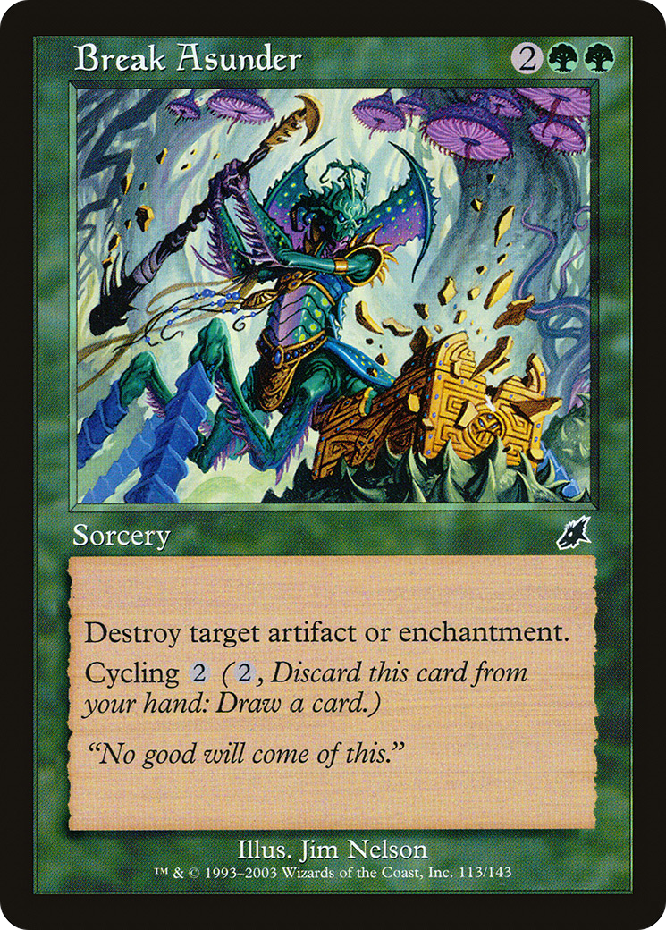 Break Asunder (SCG-113) - Scourge - Premium MTG Single from Wizards of the Coast - Just $0.08! Shop now at Game Crave Tournament Store