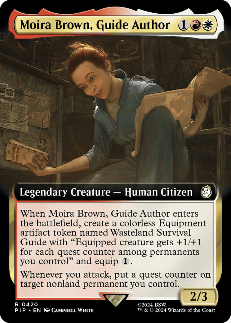 Moira Brown, Guide Author (PIP-420) - Fallout: (Extended Art) - Premium MTG Single from Wizards of the Coast - Just $0.25! Shop now at Game Crave Tournament Store