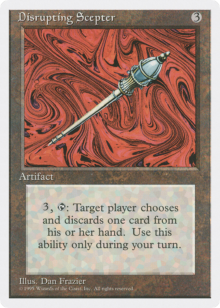 Disrupting Scepter (4ED-316) - Fourth Edition - Premium MTG Single from Wizards of the Coast - Just $0.08! Shop now at Game Crave Tournament Store