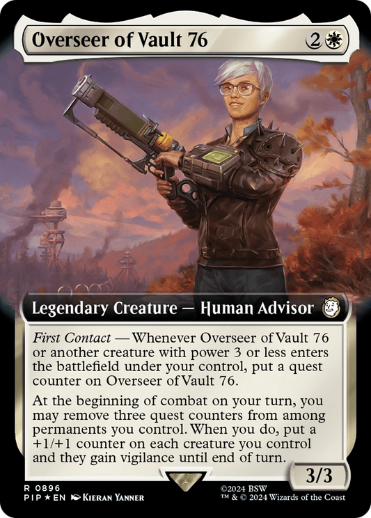 Overseer of Vault 76 (PIP-896) - Fallout: (Extended Art) Foil - Premium MTG Single from Wizards of the Coast - Just $0.56! Shop now at Game Crave Tournament Store