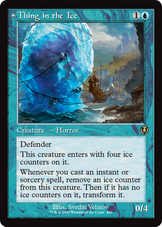 Thing in the Ice // Awoken horror (Retro Frame) (-460) - Innistrad Remastered - Premium MTG Single from Wizards of the Coast - Just $0.32! Shop now at Game Crave Tournament Store
