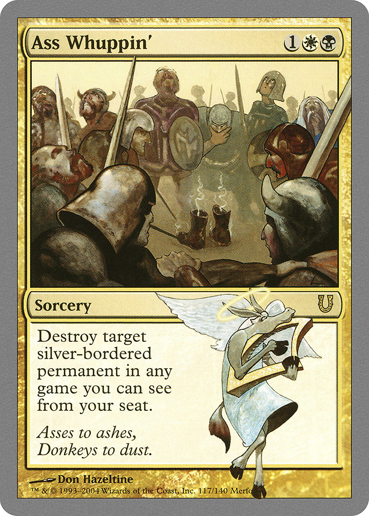 Ass Whuppin' (UNH-117) - Unhinged - Premium MTG Single from Wizards of the Coast - Just $0.20! Shop now at Game Crave Tournament Store