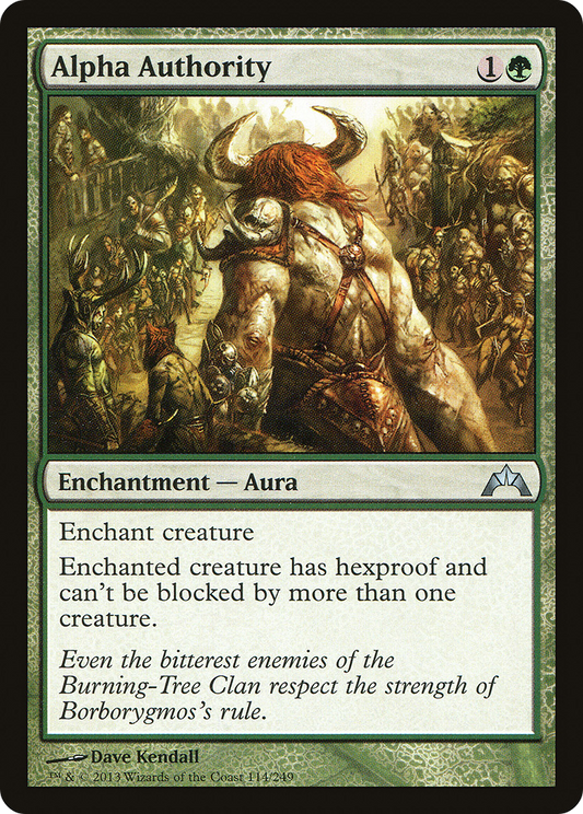 Alpha Authority (GTC-114) - Gatecrash Foil - Premium MTG Single from Wizards of the Coast - Just $3.23! Shop now at Game Crave Tournament Store