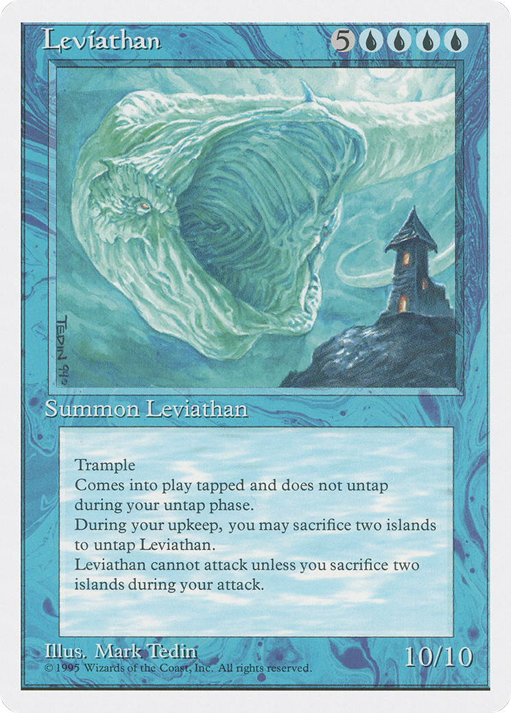 Leviathan (4ED-080) - Fourth Edition - Premium MTG Single from Wizards of the Coast - Just $0.28! Shop now at Game Crave Tournament Store