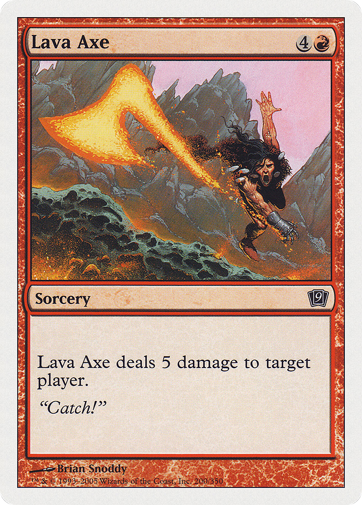 Lava Axe (9ED-200) - Ninth Edition - Premium MTG Single from Wizards of the Coast - Just $0.08! Shop now at Game Crave Tournament Store