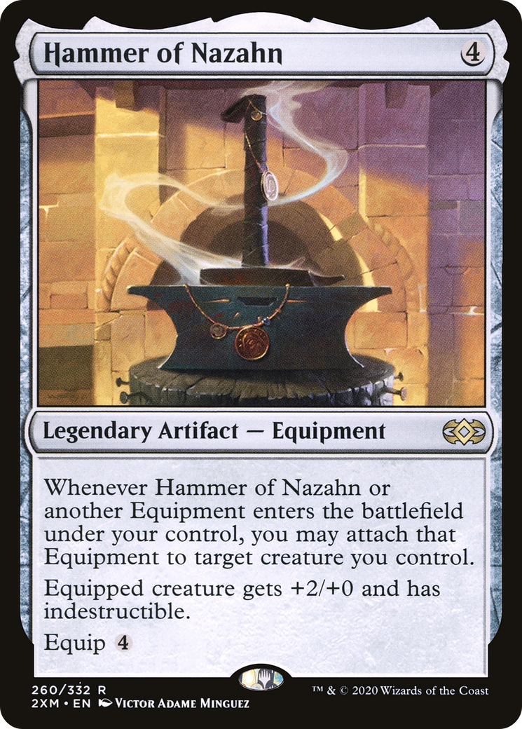 Hammer of Nazahn (2XM-260) - Double Masters - Premium MTG Single from Wizards of the Coast - Just $3.69! Shop now at Game Crave Tournament Store