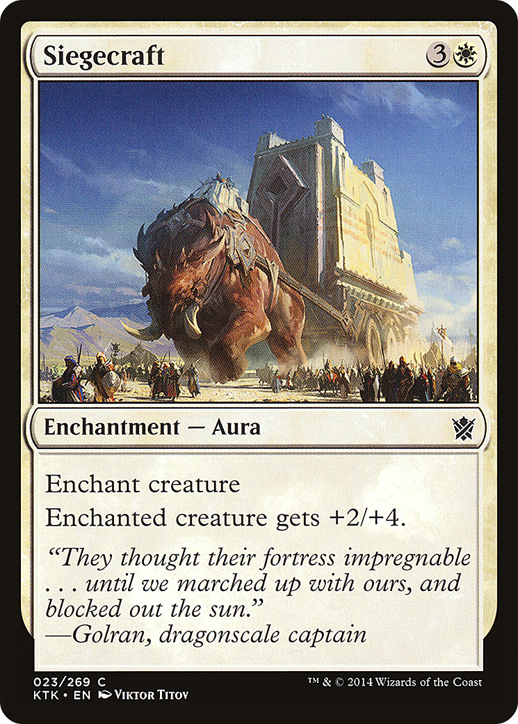 Siegecraft (KTK-023) - Khans of Tarkir Foil - Premium MTG Single from Wizards of the Coast - Just $0.08! Shop now at Game Crave Tournament Store
