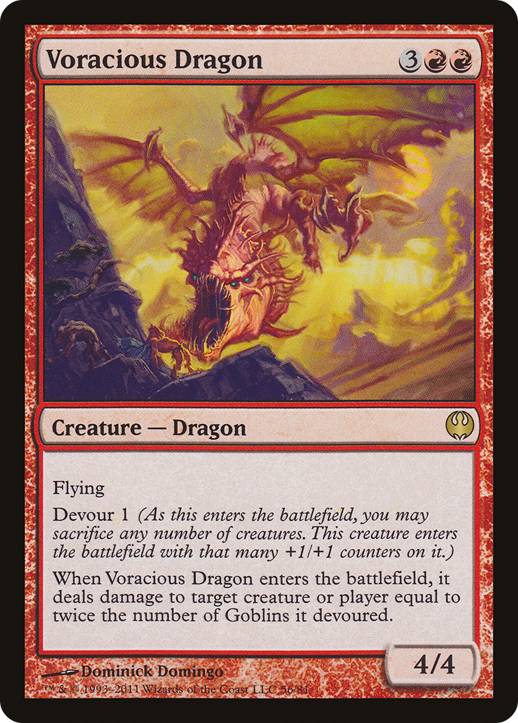 Voracious Dragon (DDG-056) - Duel Decks: Knights vs. Dragons - Premium MTG Single from Wizards of the Coast - Just $0.08! Shop now at Game Crave Tournament Store