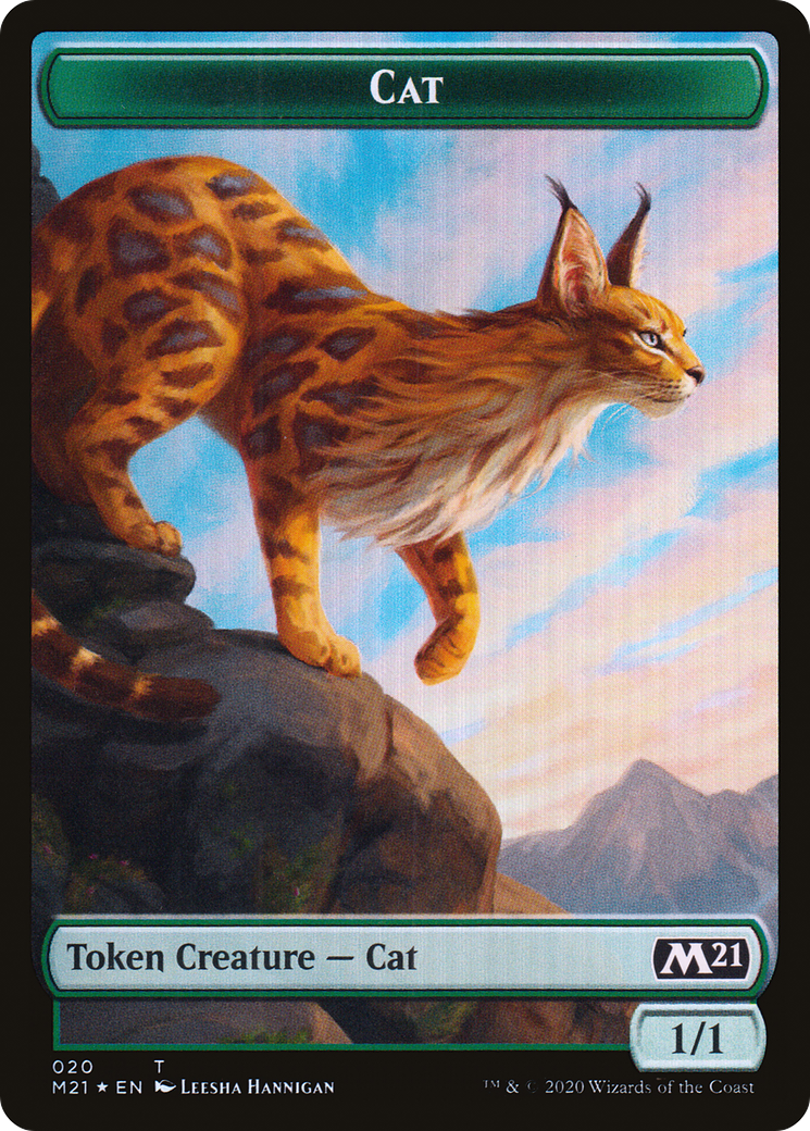 Cat (TM21-020) - Core Set 2021 Tokens Foil - Premium MTG Single from Wizards of the Coast - Just $0! Shop now at Game Crave Tournament Store