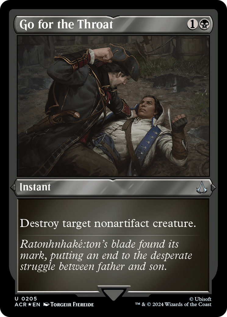 Go for the Throat (ACR-205) - Assassin's Creed Etched Foil - Premium MTG Single from Wizards of the Coast - Just $3.09! Shop now at Game Crave Tournament Store