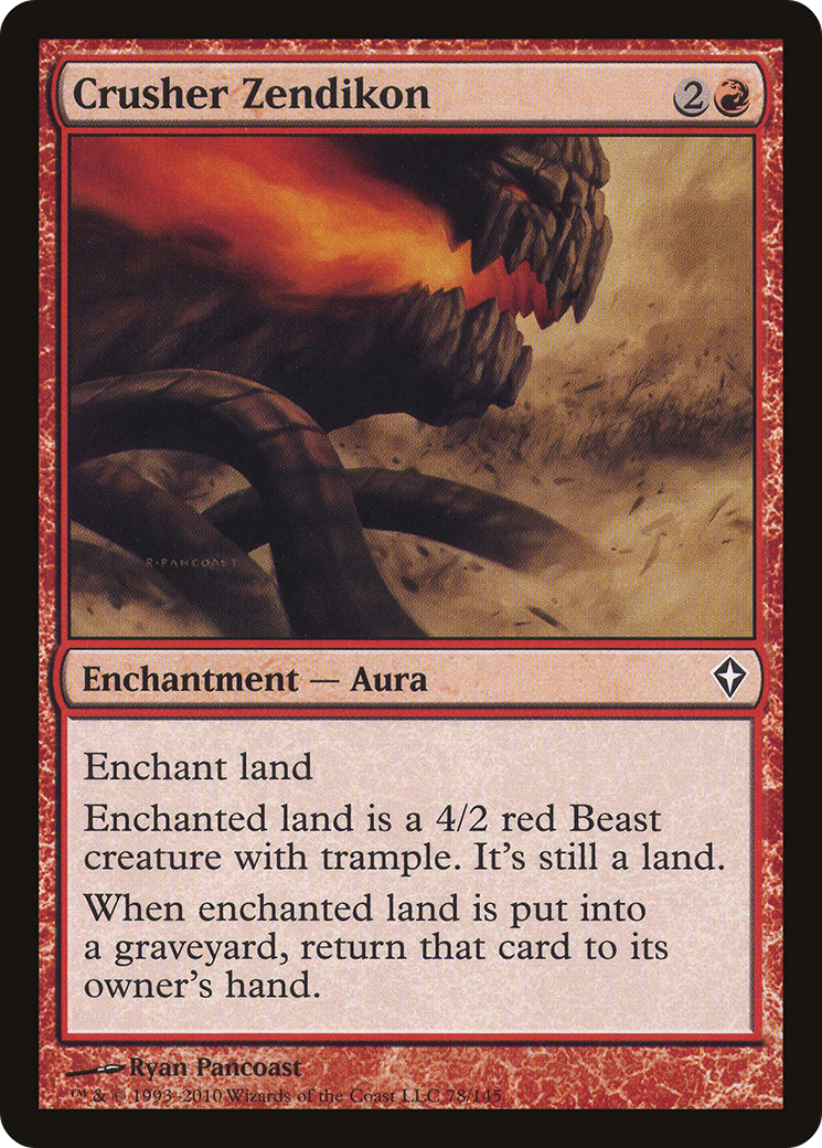 Crusher Zendikon (WWK-078) - Worldwake Foil - Premium MTG Single from Wizards of the Coast - Just $0.08! Shop now at Game Crave Tournament Store