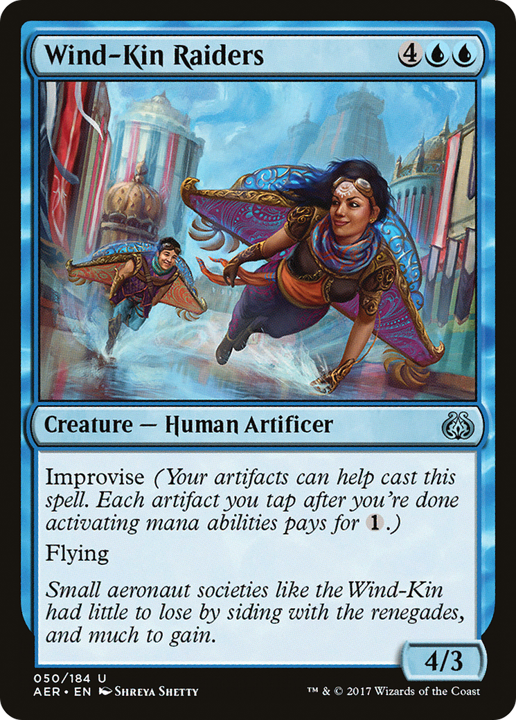 Wind-Kin Raiders (AER-050) - Aether Revolt - Premium MTG Single from Wizards of the Coast - Just $0.08! Shop now at Game Crave Tournament Store