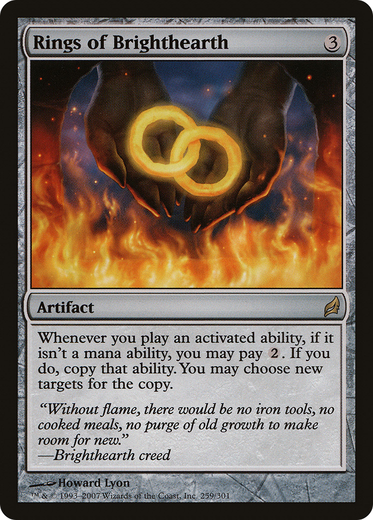 Rings of Brighthearth (LRW-259) - Lorwyn - Premium MTG Single from Wizards of the Coast - Just $1.47! Shop now at Game Crave Tournament Store