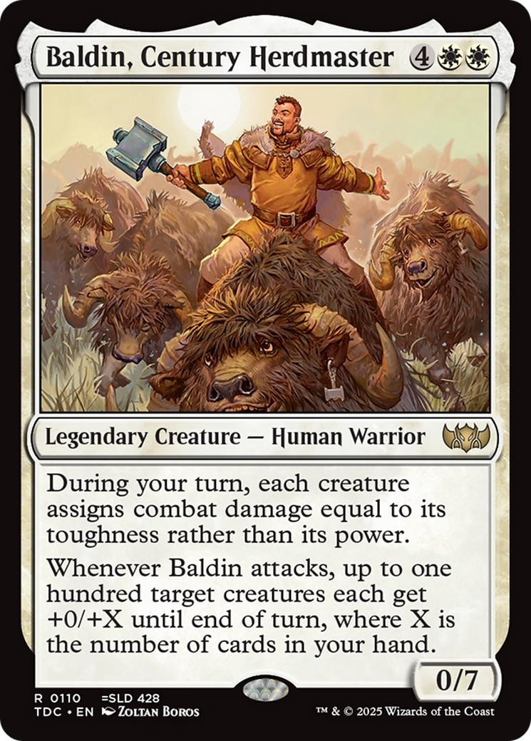 Baldin, Century Herdmaster (TDC-110) - Tarkir: Dragonstorm Commander - Premium MTG Single from Wizards of the Coast - Just $0.08! Shop now at Game Crave Tournament Store