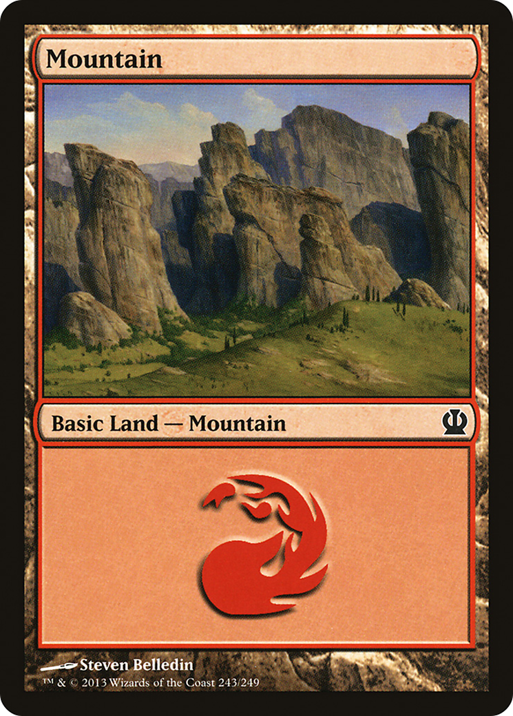 Mountain (THS-243) - Theros Foil - Premium MTG Single from Wizards of the Coast - Just $0.13! Shop now at Game Crave Tournament Store