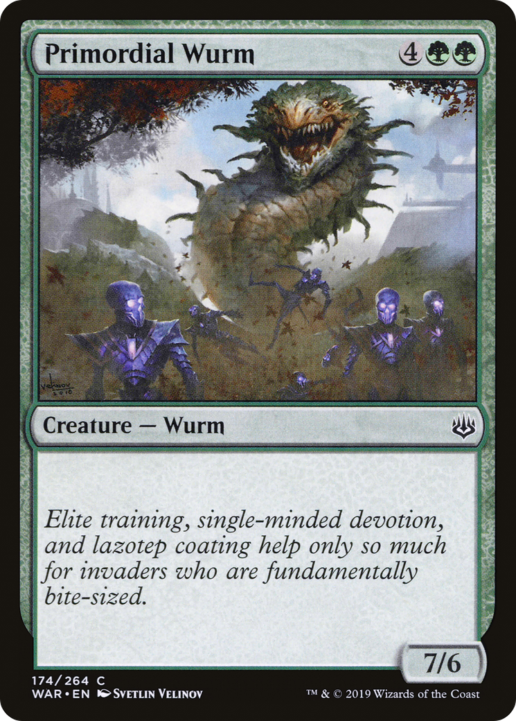Primordial Wurm (WAR-174) - War of the Spark Foil - Premium MTG Single from Wizards of the Coast - Just $0.08! Shop now at Game Crave Tournament Store