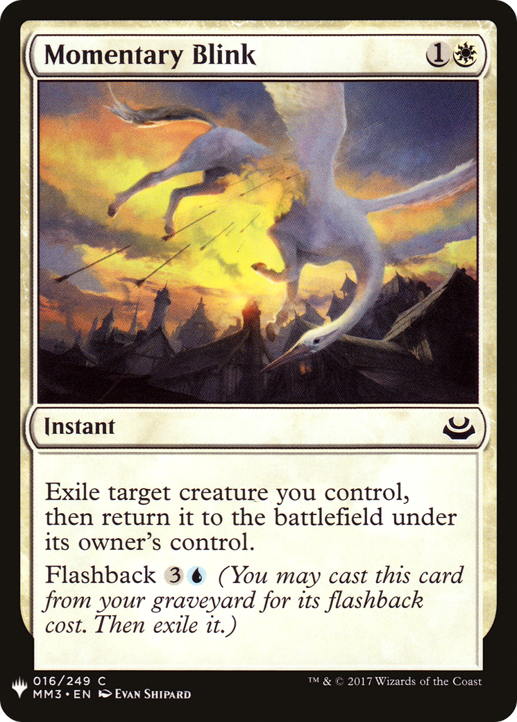 Momentary Blink (MB1-180) - Mystery Booster - Premium MTG Single from Wizards of the Coast - Just $0.08! Shop now at Game Crave Tournament Store