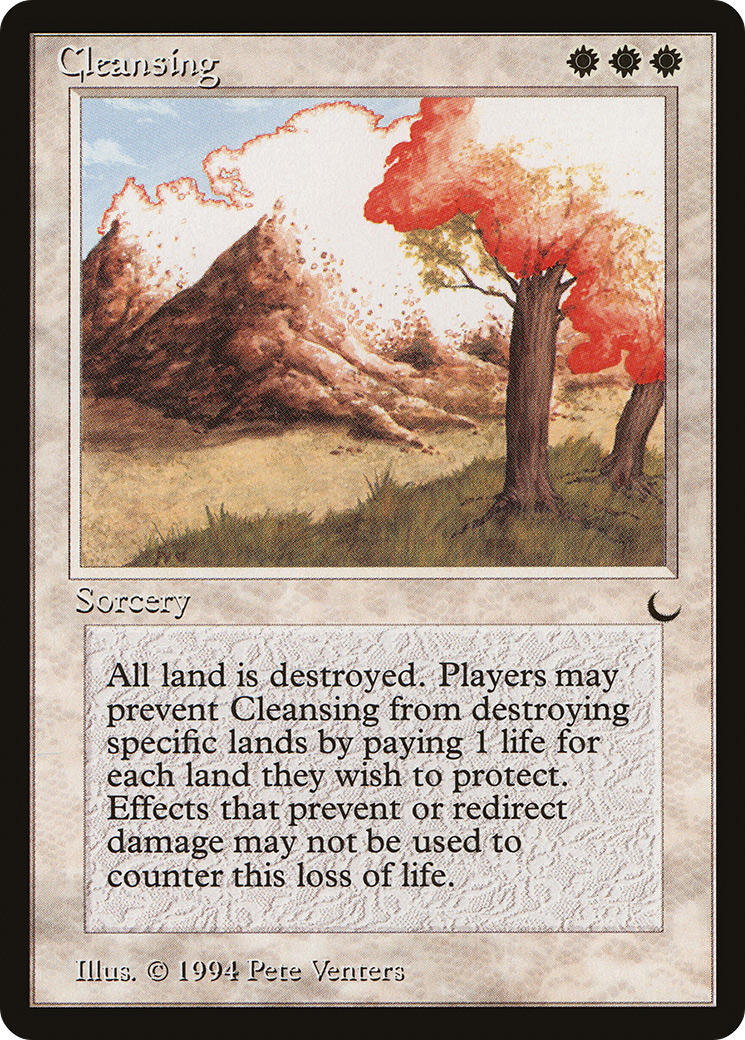 Cleansing (DRK-004) - The Dark - Premium MTG Single from Wizards of the Coast - Just $2.29! Shop now at Game Crave Tournament Store
