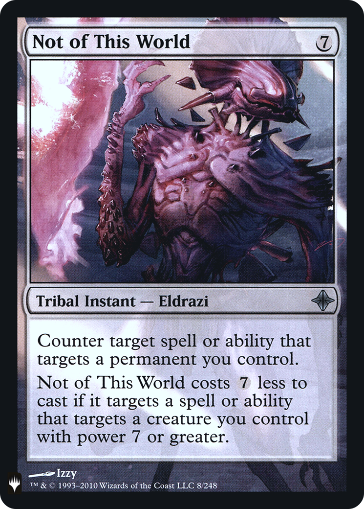 Not of This World (FMB1-001) - Mystery Booster Retail Edition Foils Foil - Premium MTG Single from Wizards of the Coast - Just $0.69! Shop now at Game Crave Tournament Store