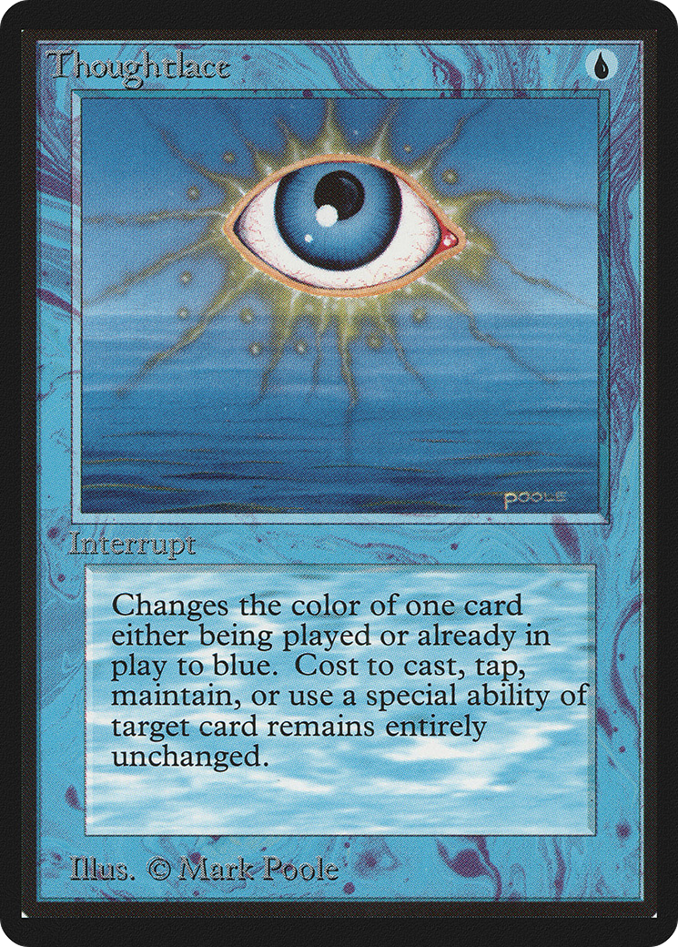 Thoughtlace (LEB-083) - Limited Edition Beta - Premium MTG Single from Wizards of the Coast - Just $21.60! Shop now at Game Crave Tournament Store