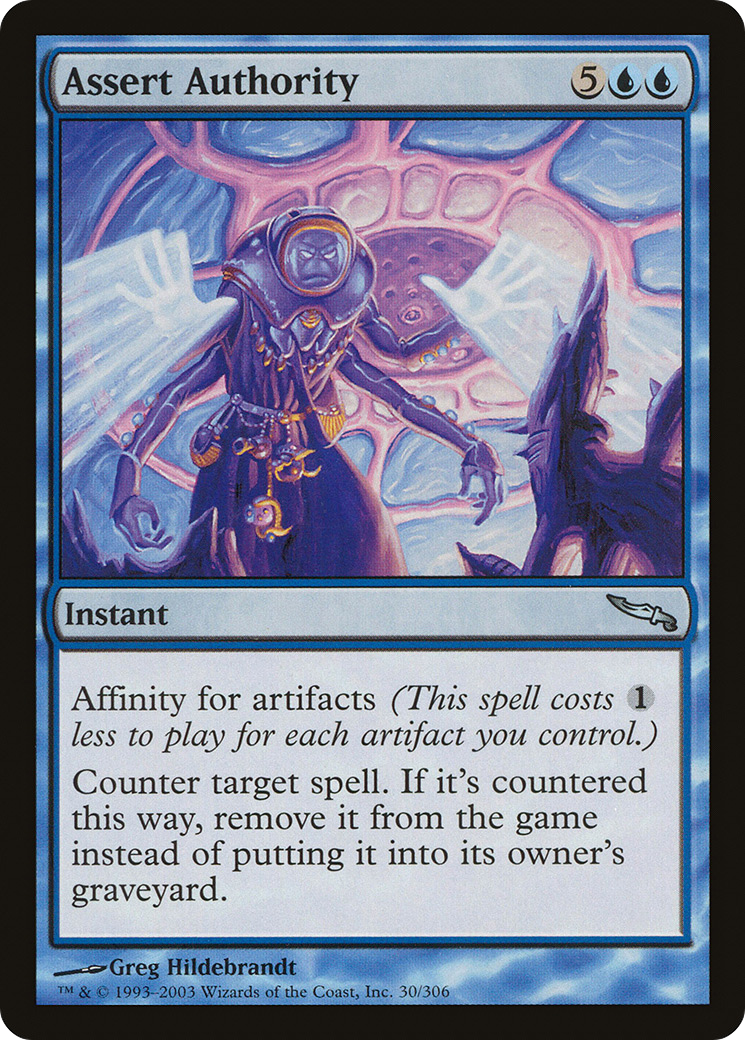 Assert Authority (MRD-030) - Mirrodin - Premium MTG Single from Wizards of the Coast - Just $0.08! Shop now at Game Crave Tournament Store