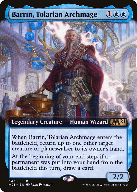 Barrin, Tolarian Archmage (M21-348) - Core Set 2021: (Extended Art) - Premium MTG Single from Wizards of the Coast - Just $0.27! Shop now at Game Crave Tournament Store