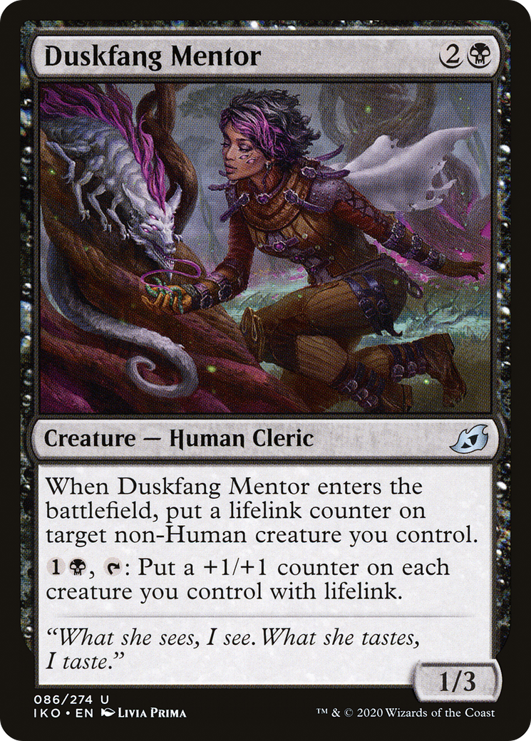 Duskfang Mentor (IKO-086) - Ikoria: Lair of Behemoths Foil - Premium MTG Single from Wizards of the Coast - Just $0.08! Shop now at Game Crave Tournament Store
