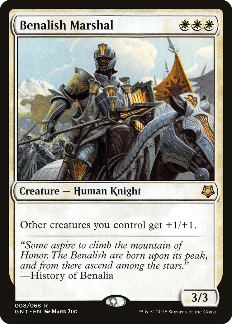 Benalish Marshal (GNT-008) - Game Night - Premium MTG Single from Wizards of the Coast - Just $0.21! Shop now at Game Crave Tournament Store