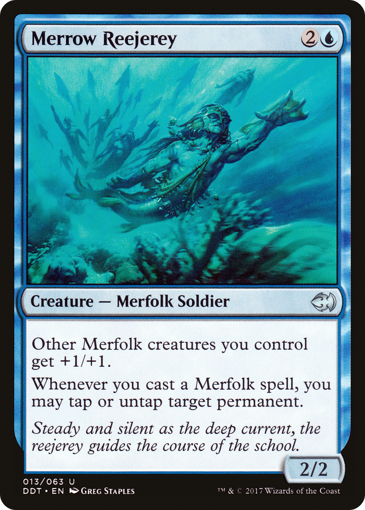 Merrow Reejerey (DDT-013) - Duel Decks: Merfolk vs. Goblins - Premium MTG Single from Wizards of the Coast - Just $0.22! Shop now at Game Crave Tournament Store
