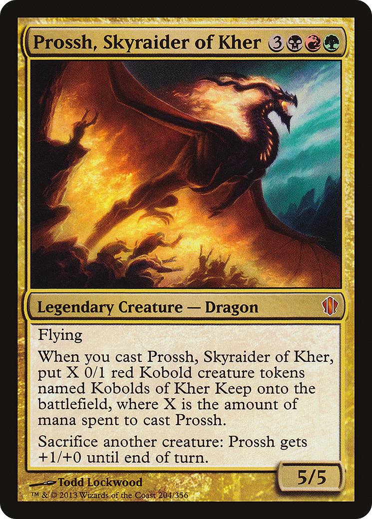 Prossh, Skyraider of Kher (C13-204) - Commander 2013 - Premium MTG Single from Wizards of the Coast - Just $0.18! Shop now at Game Crave Tournament Store