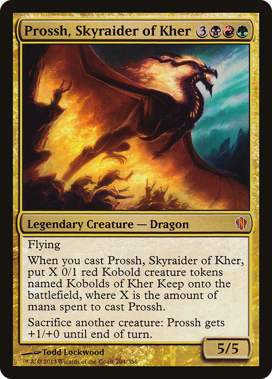 Prossh, Skyraider of Kher (C13-204) - Commander 2013 - Premium MTG Single from Wizards of the Coast - Just $0.18! Shop now at Game Crave Tournament Store