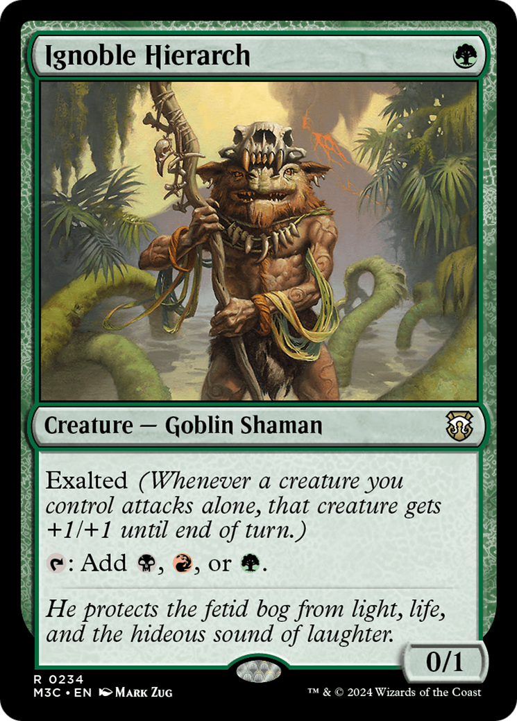 Ignoble Hierarch (M3C-234) - Modern Horizons 3 Commander - Premium MTG Single from Wizards of the Coast - Just $0.71! Shop now at Game Crave Tournament Store