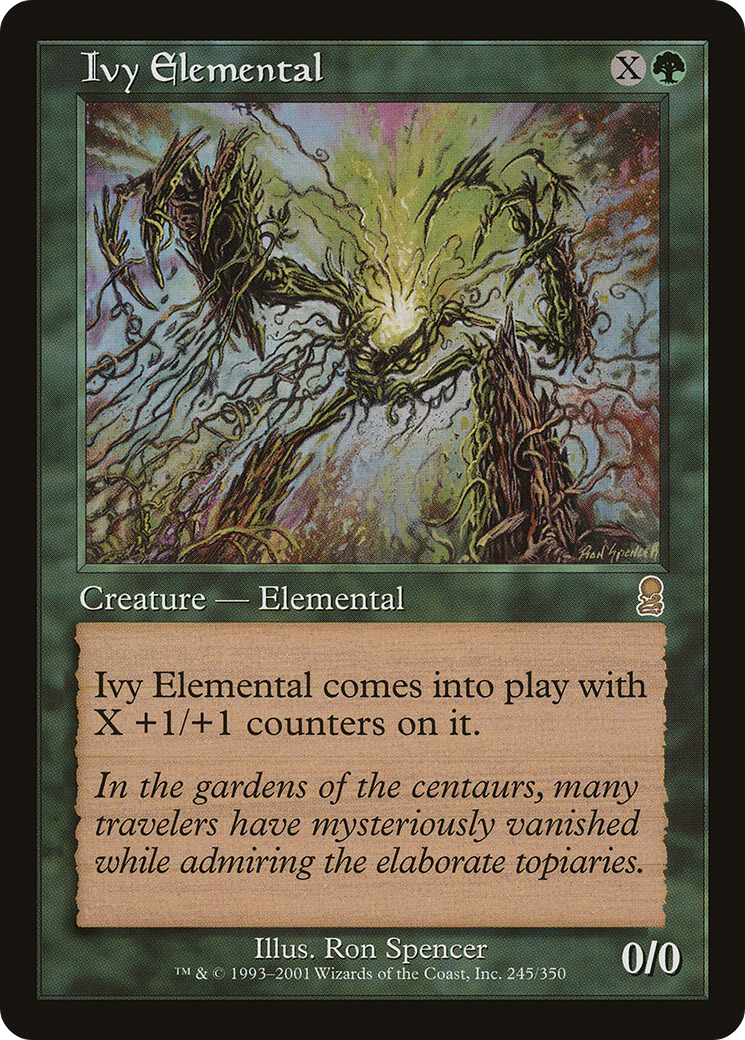 Ivy Elemental (ODY-245) - Odyssey Foil - Premium MTG Single from Wizards of the Coast - Just $0.95! Shop now at Game Crave Tournament Store