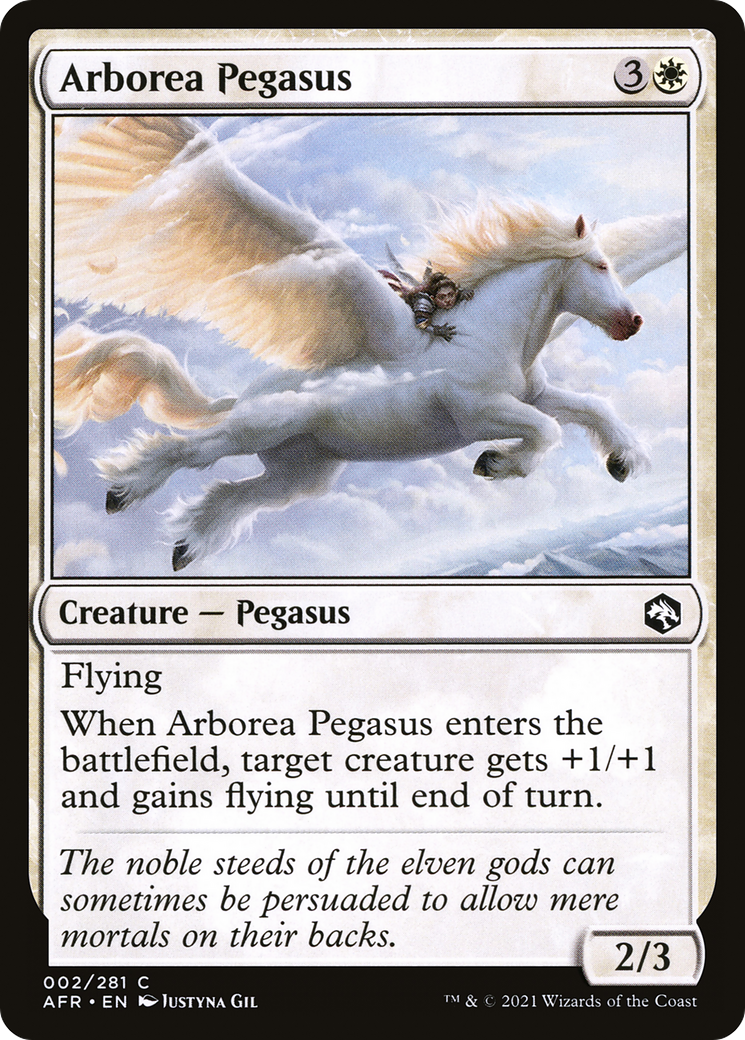 Arborea Pegasus (AFR-002) - Adventures in the Forgotten Realms - Premium MTG Single from Wizards of the Coast - Just $0.08! Shop now at Game Crave Tournament Store